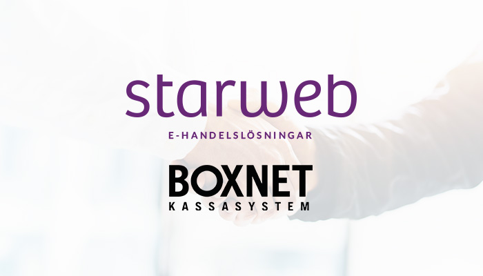 Starweb ingår partnerskap med kassasystemsleverantören Boxnet